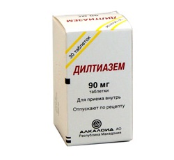 Дилтиазем в таблетках 90 мг