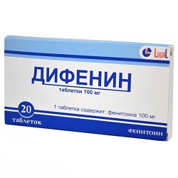 Дифенин в таблетках 100 мг