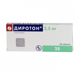 Диротон в таблетках 2,5 мг