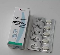 Таблетки диспергируемые Флемоксин Солютаб
