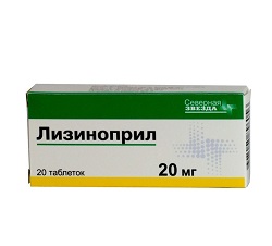 Лизиноприл в таблетках 20 мг