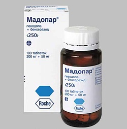 Мадопар в таблетках 250 мг