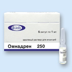 Раствор для внутримышечного введения Омнадрен 250